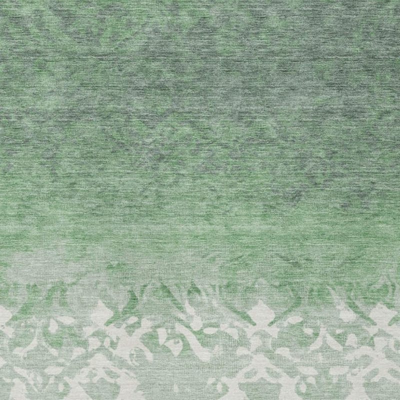 HomeRoots Damask Transitional Rectangle Outdoor Rug