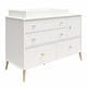 preview thumbnail 16 of 33, Little Seeds Valentina 4 Drawer/ 1 Door Convertible Dresser & Changing Table White