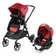 preview thumbnail 1 of 6, Evenflo Pivot XPand Travel System Stroller with SecureMax Car Seat, Garnet Red - 39.8