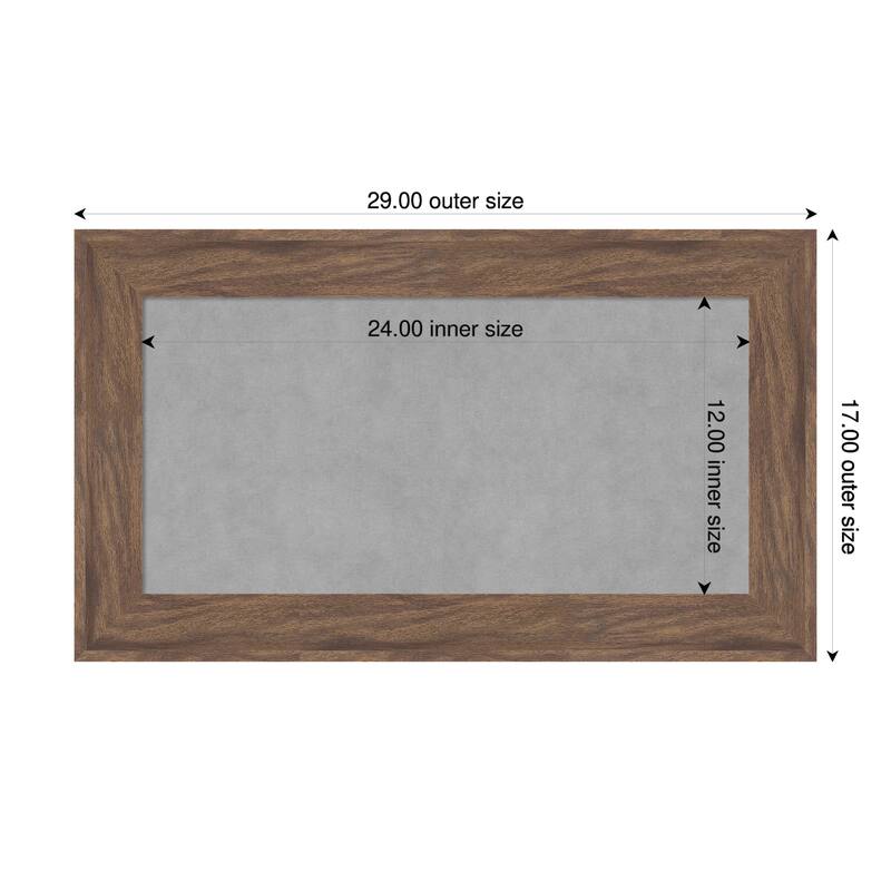 Amanti Art Pia Medium Brown Framed - 29 x 17 in