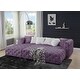 preview thumbnail 5 of 4, ACME Qokmis Ottoman in Purple