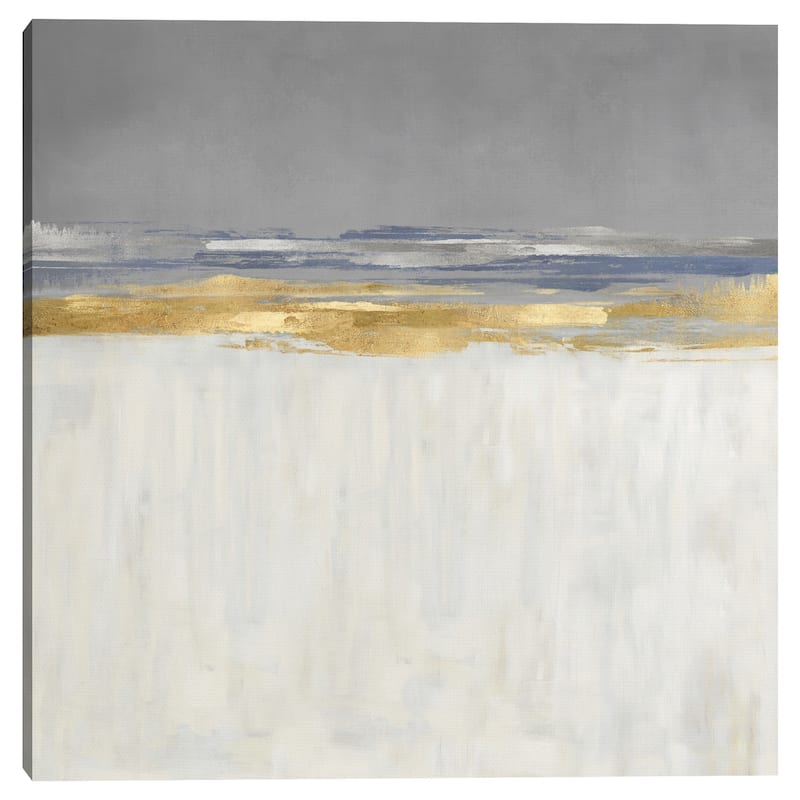 Gold and Silver Horizon I by Jake Messina Canvas Art Print