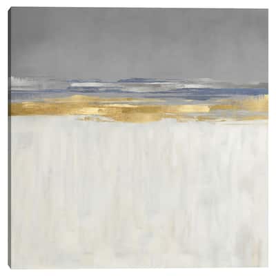 Gold and Silver Horizon I by Jake Messina Canvas Art Print