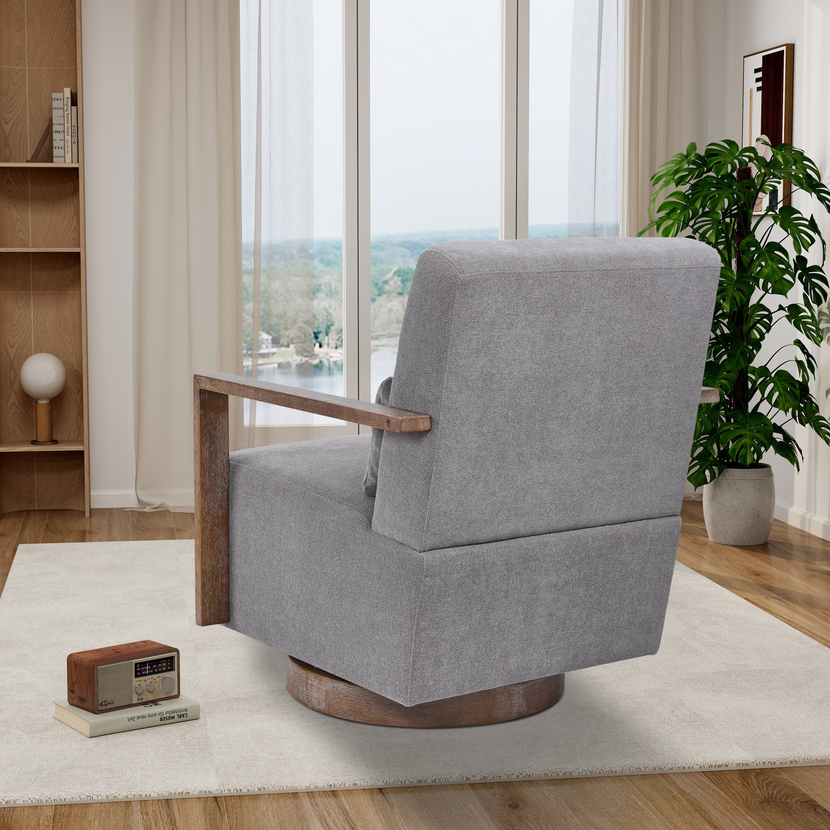 Swivel Chair Accent Chairs Under $200 Cambri Oversized Swivel Chair Ashley, image size:3200x3200