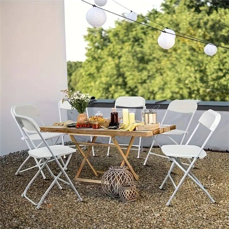 4PCS Plastic Outdoor Folding Chair