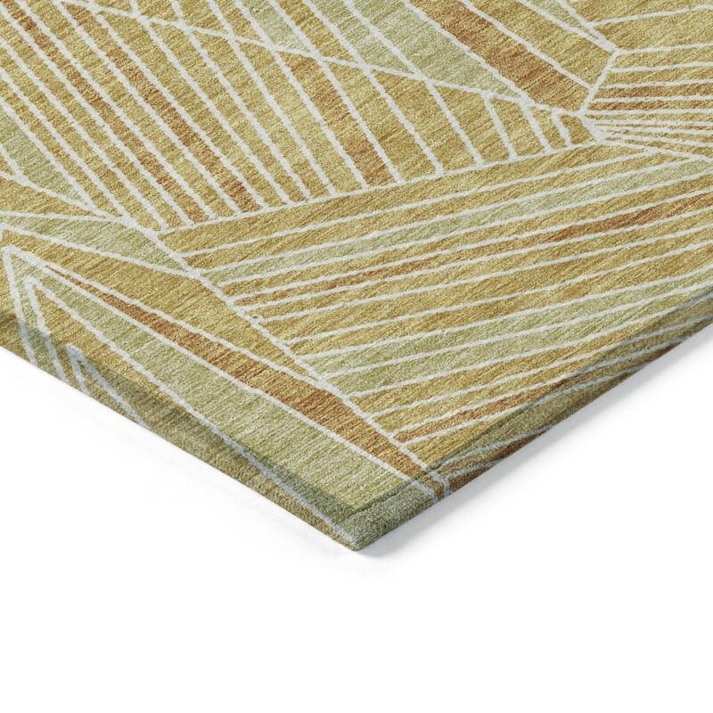 HomeRoots Geometric Transitional Rectangle Outdoor Rug