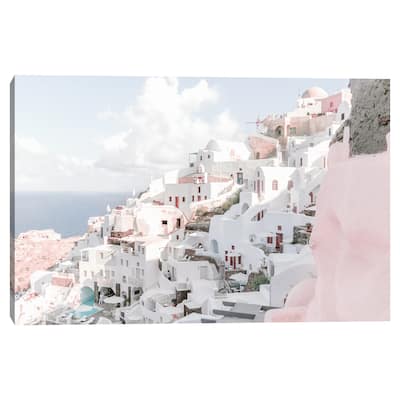 Santorini View by Heather Loriece Canvas Art Print