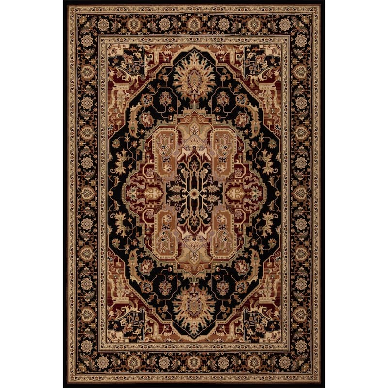 Izmir Collection Beige/Brown Transitional Floral/Botanical Area Rug - 9'5 X 13'1