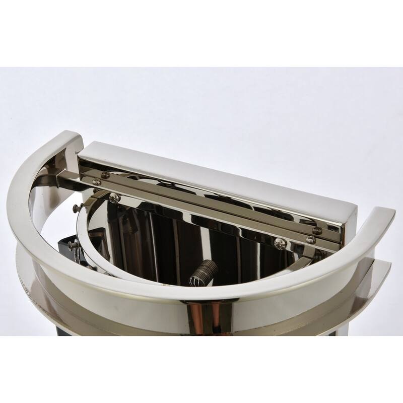 Royce Edge 2 light Polished nickel Wall Sconce