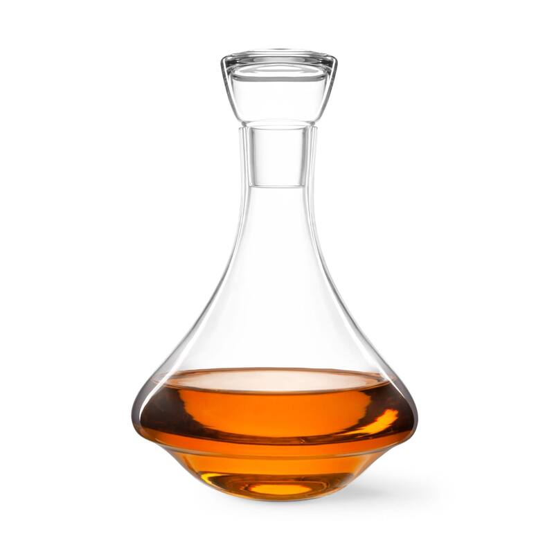 Final Touch Revolve Spinning Spirits Decanter - 26 oz - 26 oz - Clear
