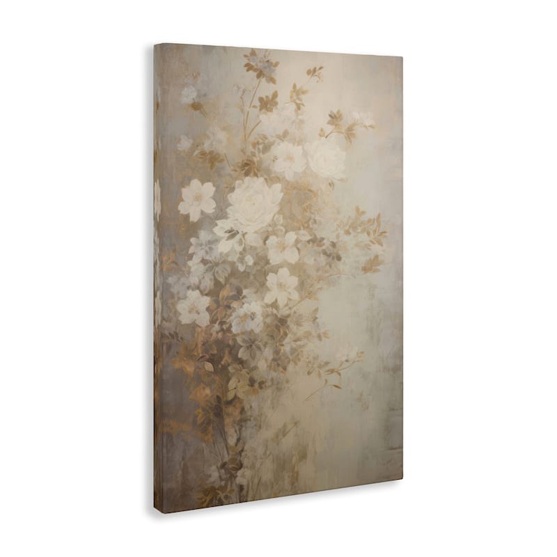 Stupell Muted Vintage Florals Canvas Wall Art Design By LSR Creative Studio