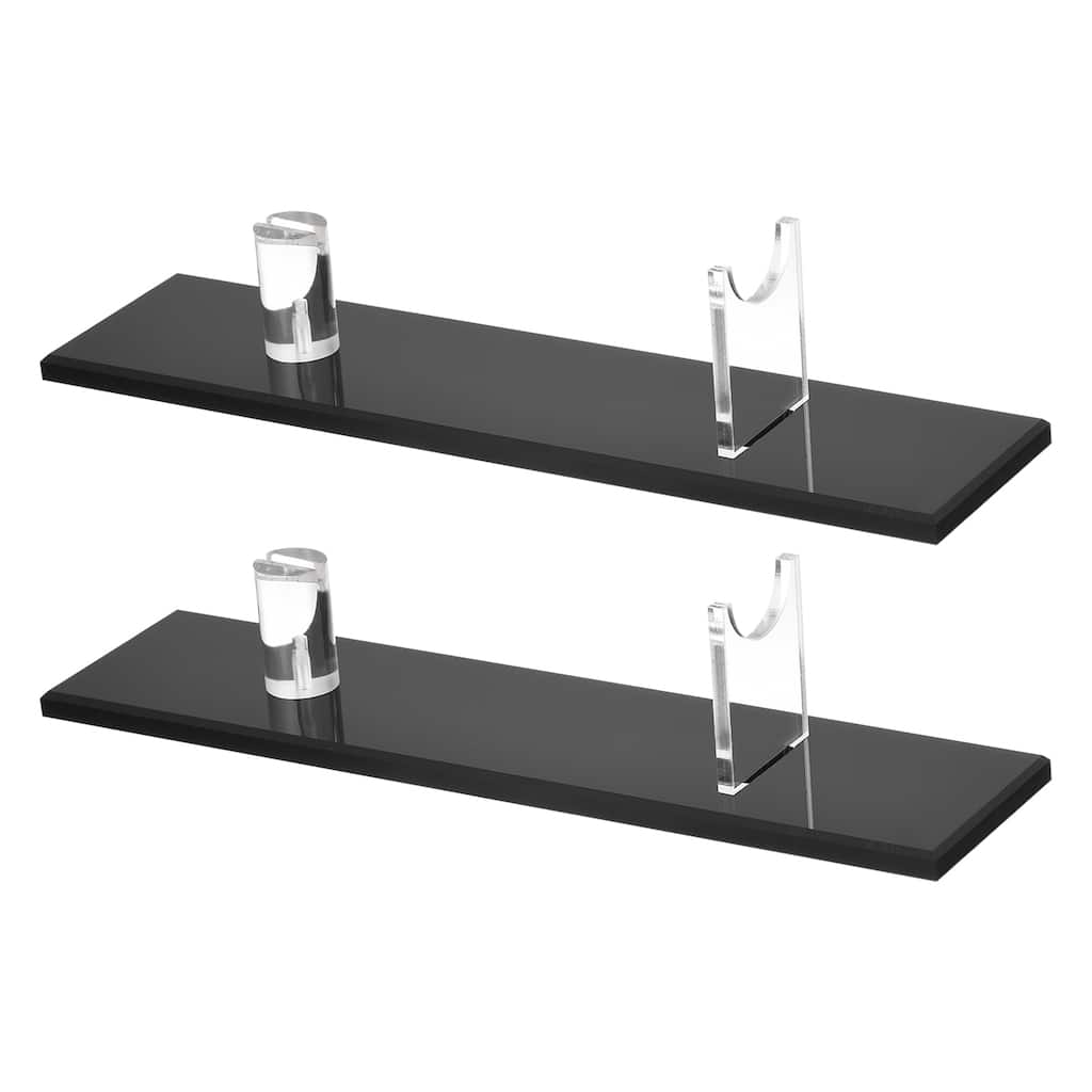 2 Pack Acrylic Knife Display Stand - Sword Display Holder Rack for Desktop - Black