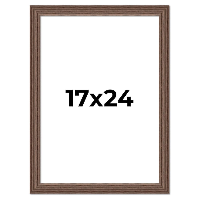 17x24 Frame Brown Distressed Barnwood Picture Frame | Rustic Farmhouse