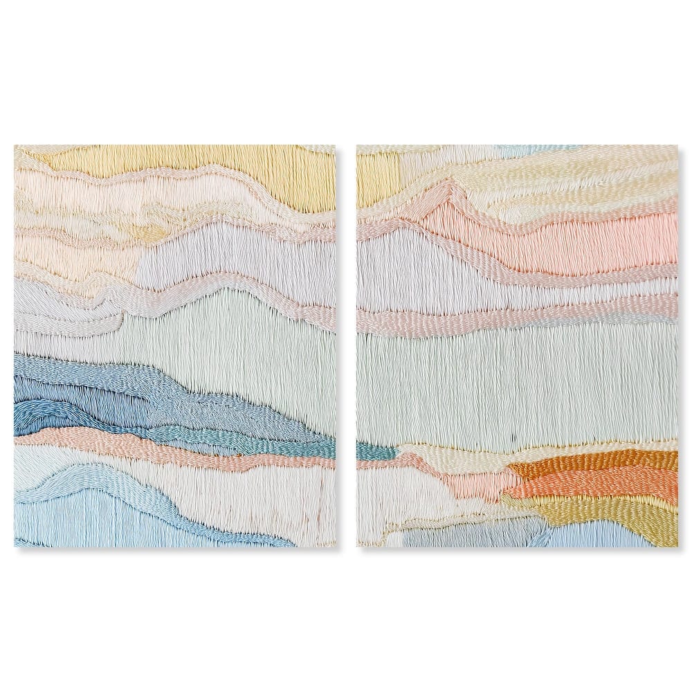 Gentle Breeze II Canvas Set of 2 by Art Remedy, Gallery Wrapped