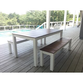 Bali Outdoor 3-piece Wood Picnic Set by Christopher Knight Home