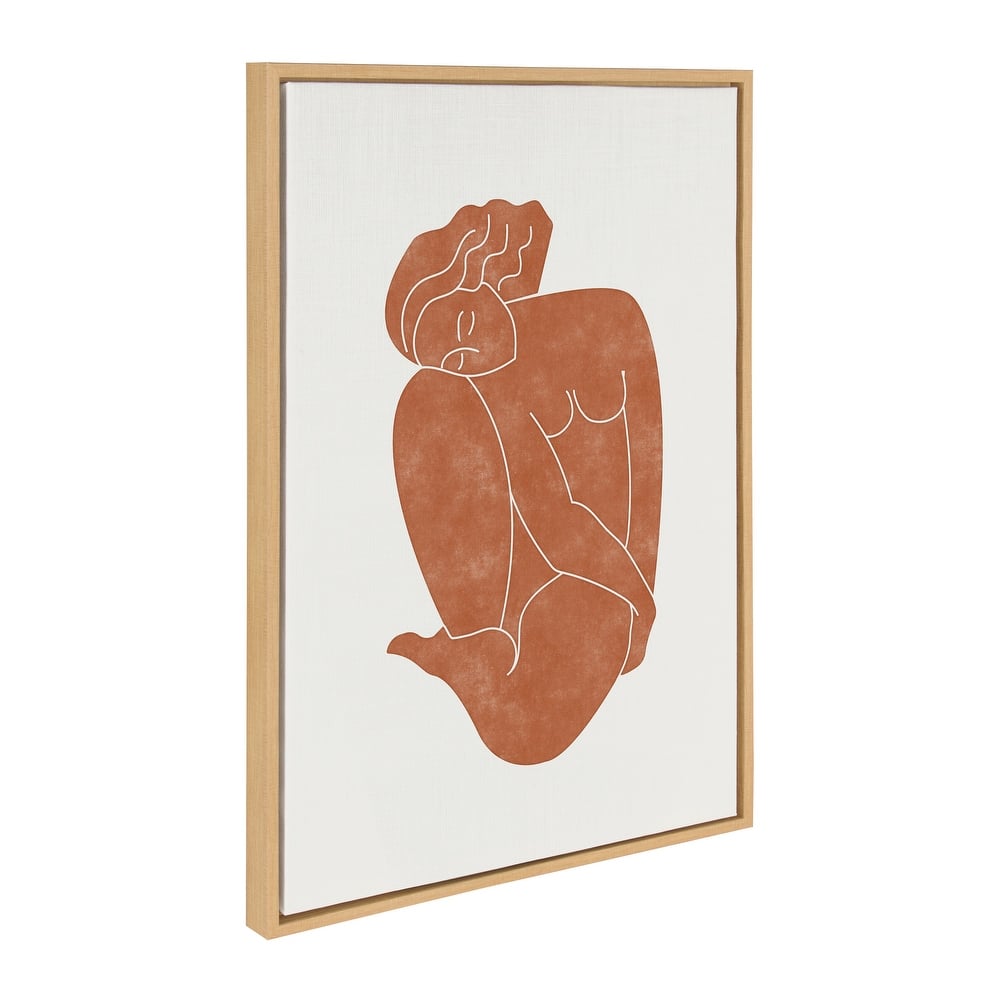 Kate and Laurel Sylvie Figurine Framed Canvas by Alexander Ginzburg