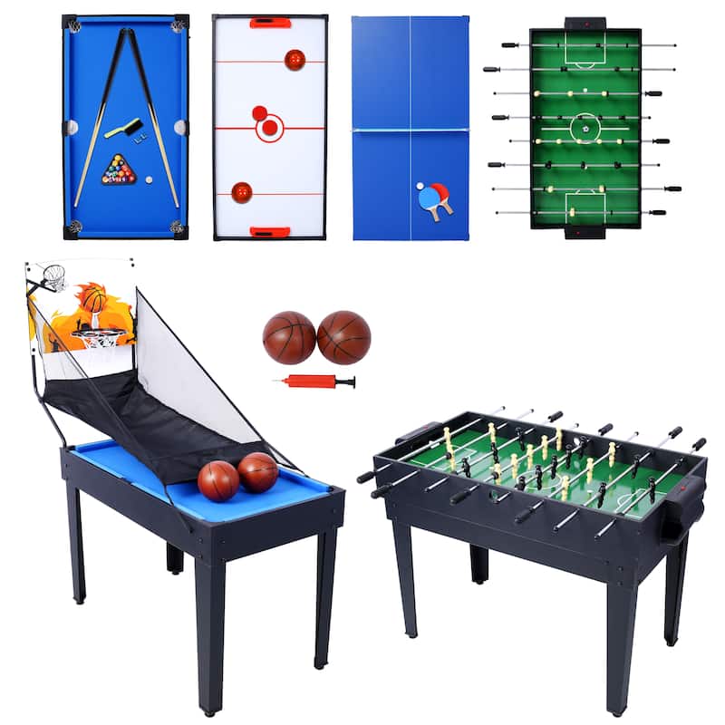 5-in-1 Multi-Game Table, 43" Sports Arcade Games with Accessories - 43"W