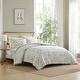 preview thumbnail 1 of 7, Laura Ashley Bramble Floral Cotton Reversible Comforter Set Pink - King - 3 Piece
