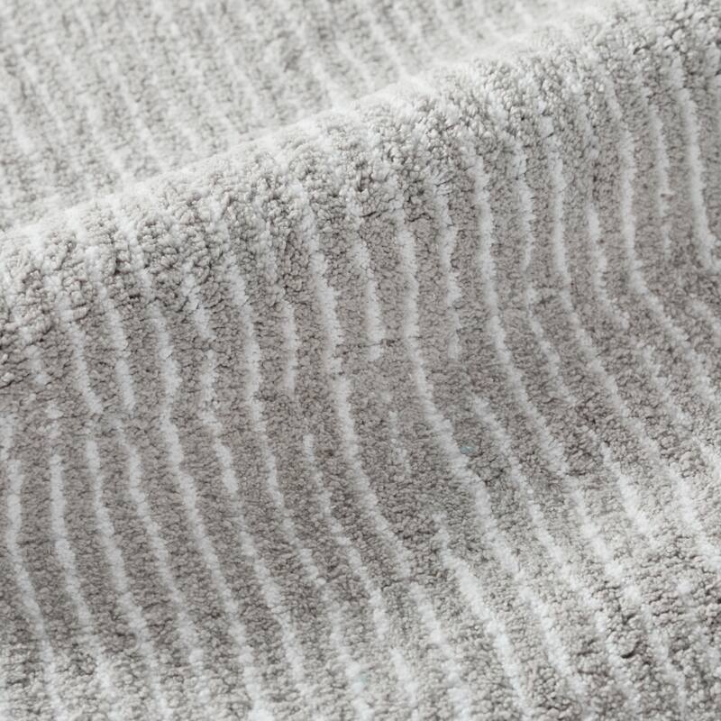 Becky Cameron 100% Cotton Pinstripe Patterned Bath Mat