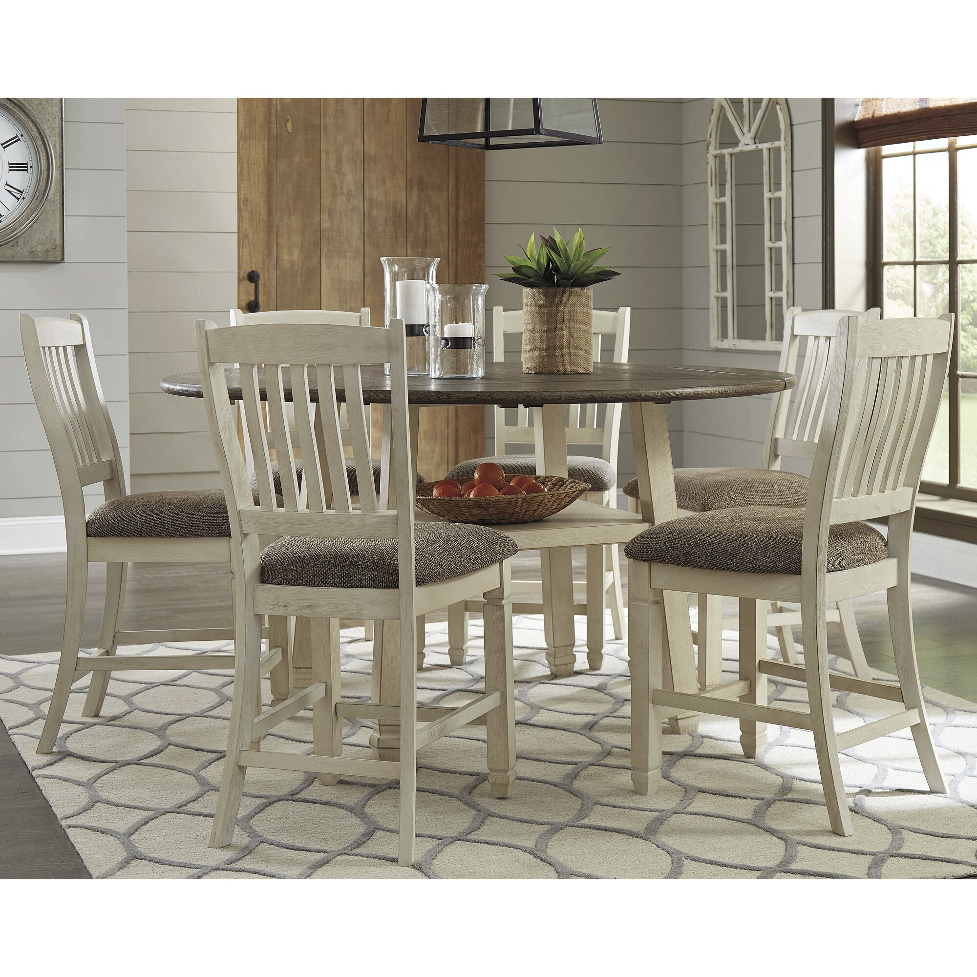 Bolanburg counter height dining room drop leaf clearance table