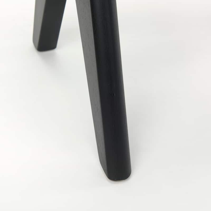 Arvin Black Solid Wood Stool