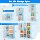 preview thumbnail 23 of 68, Kids Wardrobe Closet with Hanging Section and Cute Doors