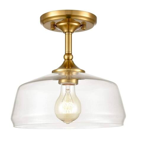 Pesaro Vintage Metal Glass Ceiling Light Pendant Lighting Gold Finish