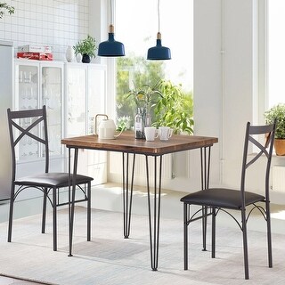 Metropolitan 3 Piece Dining Set Multiple Finishes Bed Bath Beyond 36957174