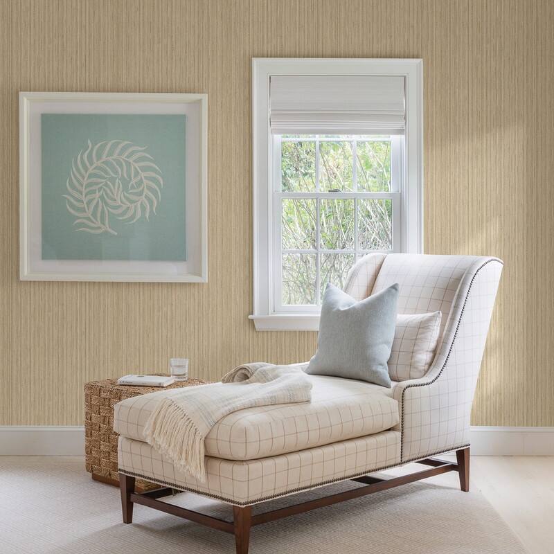 Brewster Salois Yellow Texture Wallpaper - 20.5in x 396in x 0.025in