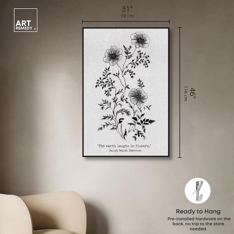 Earth Laughs in Flowers Canvas by Art Remedy