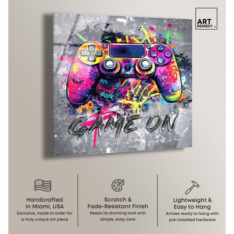 Game On Acrylic by Art Remedy, Ready to Hang