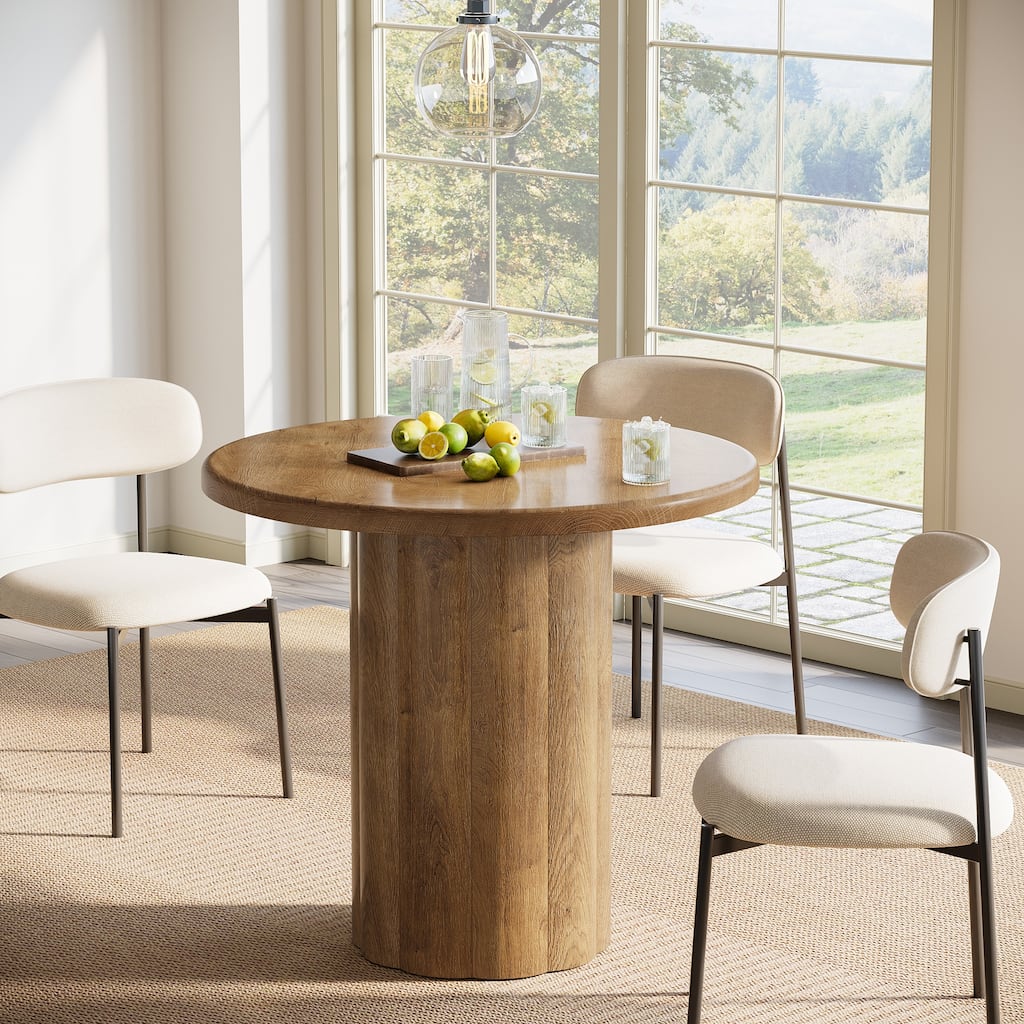 31.5-Inch Round Dining Table for 2-4 People