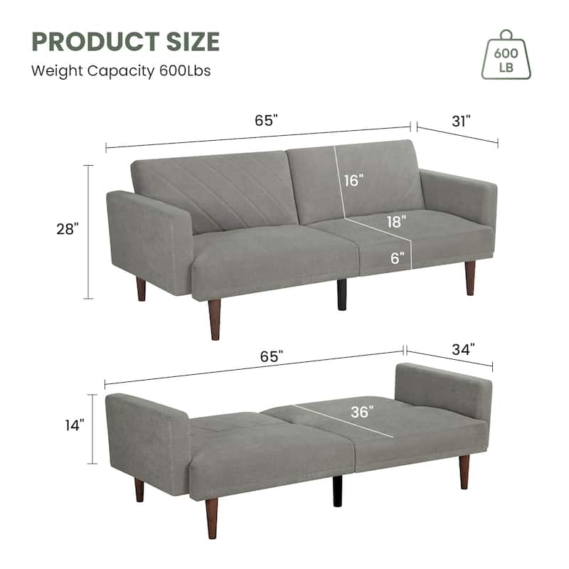 Loveseat Sofa Bed Convertible Sectional Sleeper Couch