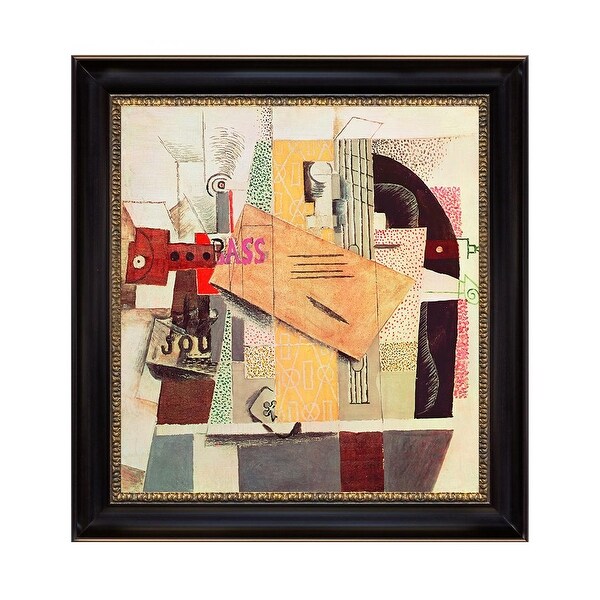 Clarinet, Bottle of Bass, Newspaper, Ace of Clubs, by Pablo Picasso ...
