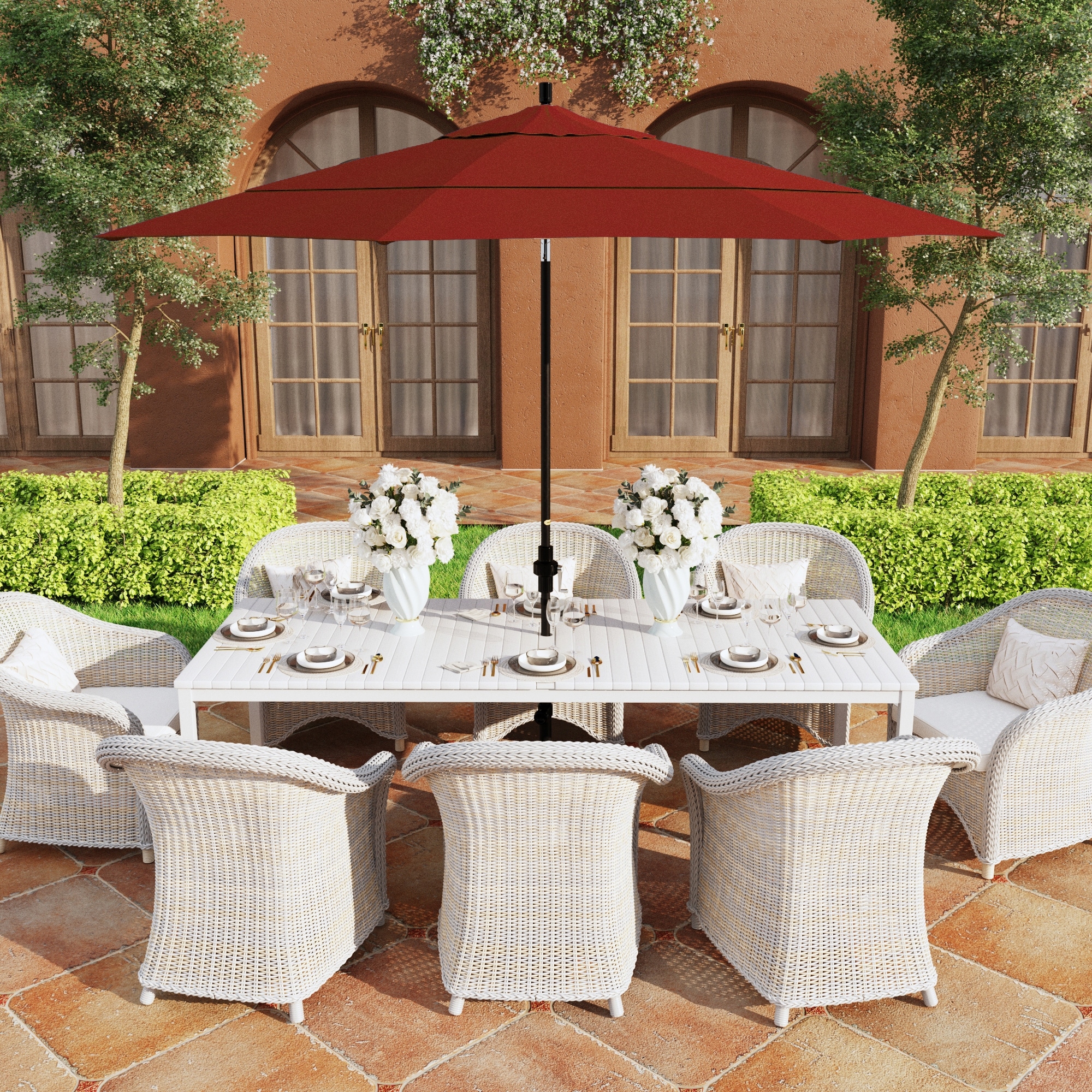 corona extra classic wood 6.5' square patio umbrella 6.5 Feet material:Cotton Size:10' x 13' lasting and great looking Streamlight Wedge Rechargeable Flashlight
