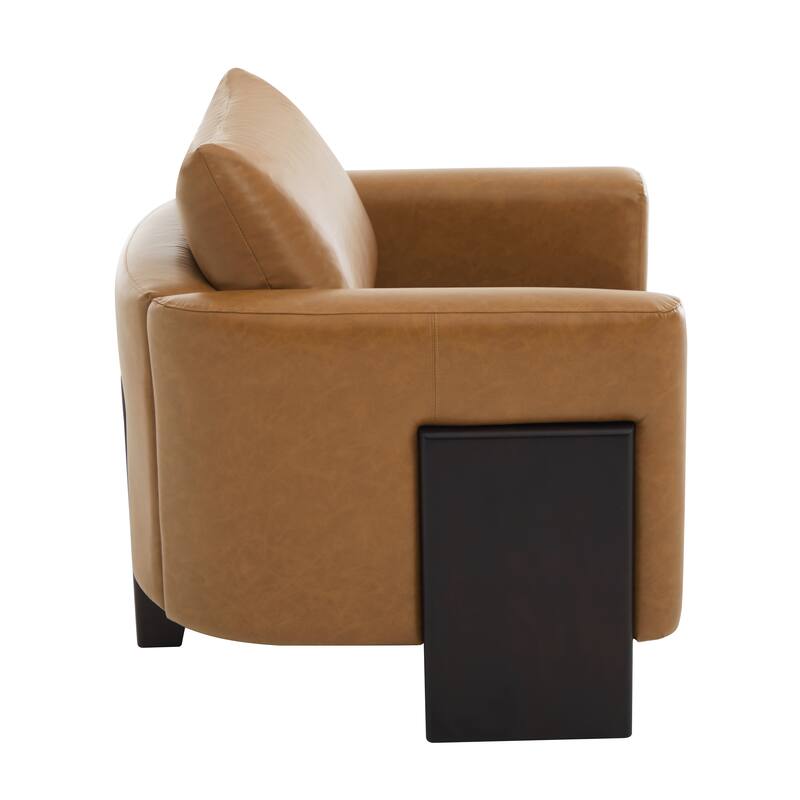 Christopher Knight Home - American Modern 3-Seater Upholstered Sofa and 2 Accent Chairs Set with Rubberwood Legs