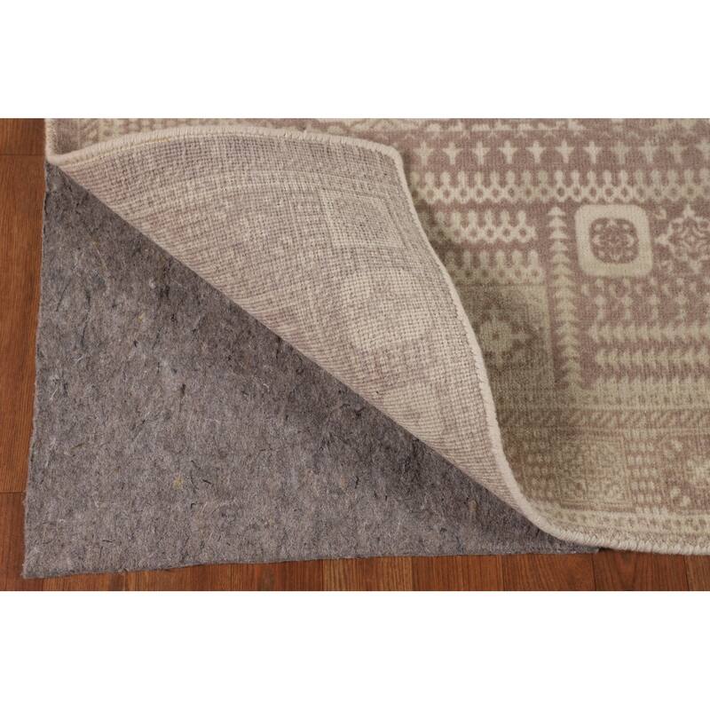 Geometric Oriental Area Rug Handmade Wool Carpet - 5'3"x 7'6"