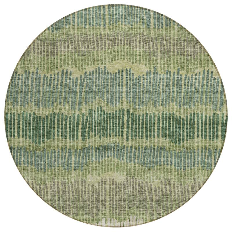 HomeRoots Striped Transitional Rectangle Outdoor Rug