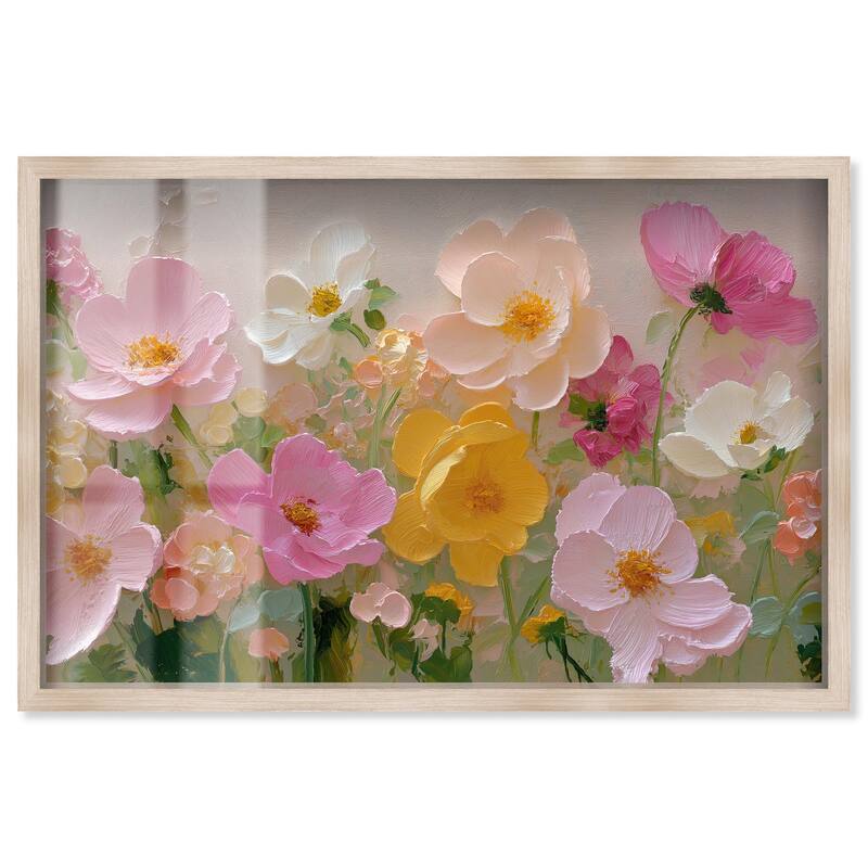 Expressed in Petals II Shadowbox by Art Remedy - Natural - 15" x 10"