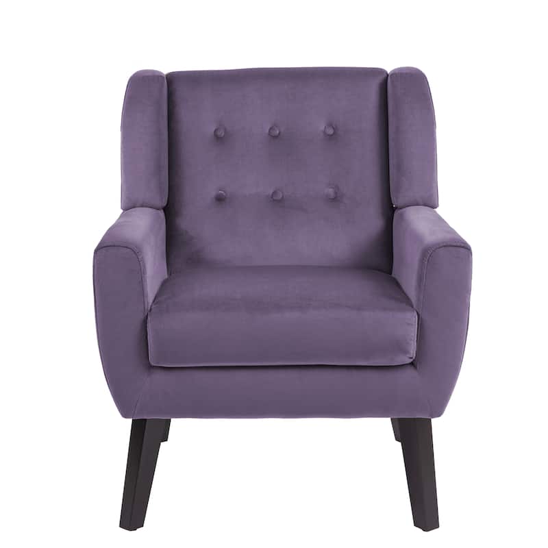 Modern Accent Chair Velvet Armchair - 28.9"W x 35.1"H x 29.5"D