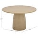 preview thumbnail 13 of 28, SAFAVIEH Outdoor Tina 47.2-Inch Round Pedestal Dining Table - 47" W x 47" D x 30" H