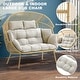 preview thumbnail 7 of 23, Gymojoy Double Wicker Egg Chair Outdoor Oversized Egg Chair