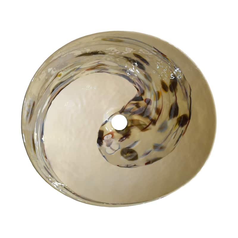 Sorrento Handmade Murano Glass Bathroom Sink - 20x17x5.25