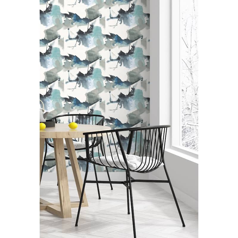 Harry & Grace Watercolor Block Peel and Stick Wallpaper