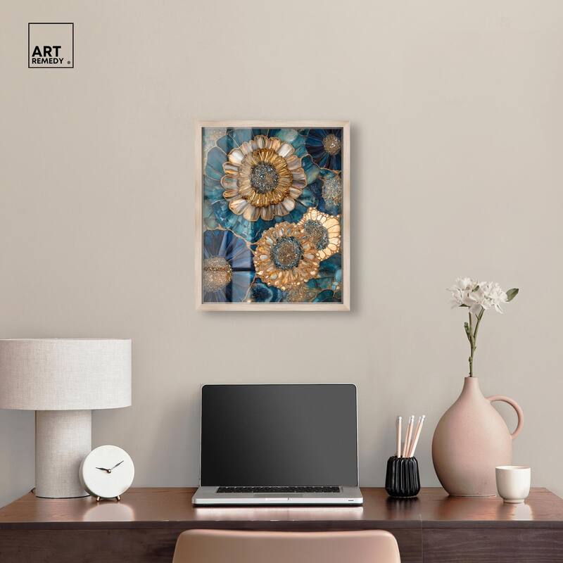 Opulent Geode I Shadowbox by Art Remedy