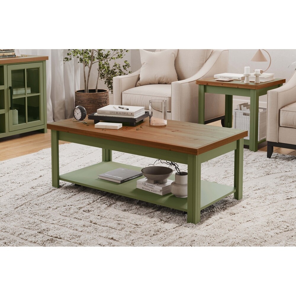 Sage green end shop tables