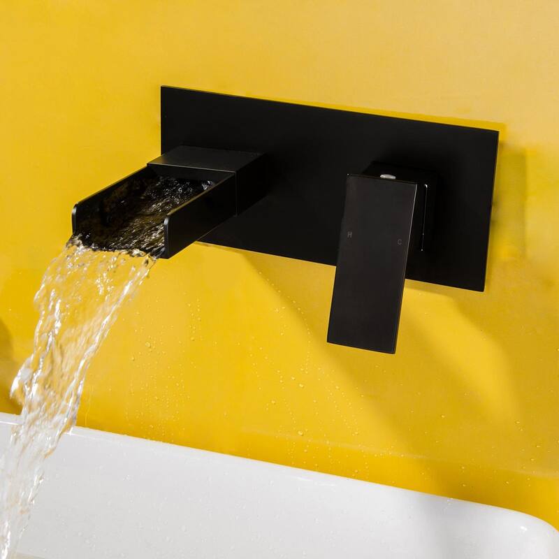 WIZ Waterfall Single-Handle Wall Mount Bathroom Faucet