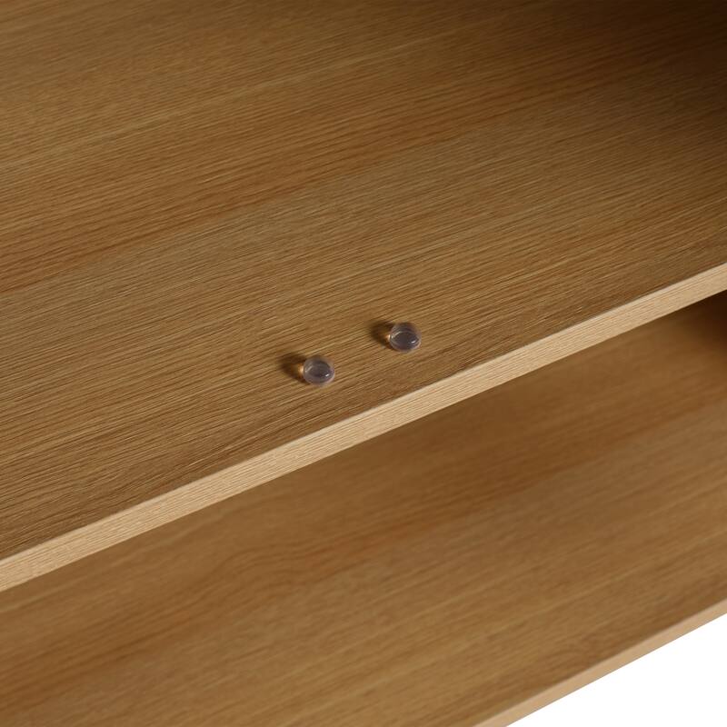 GDFStudio - Lisbon Modern Minimalist Freestanding Bathroom Vanity Cabinet with Soft Close Doors, Open Shelf, Sink NOT INCLUDED