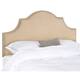 Safavieh Hallmar Hemp Linen Upholstered Arched Headboard - Silver ...