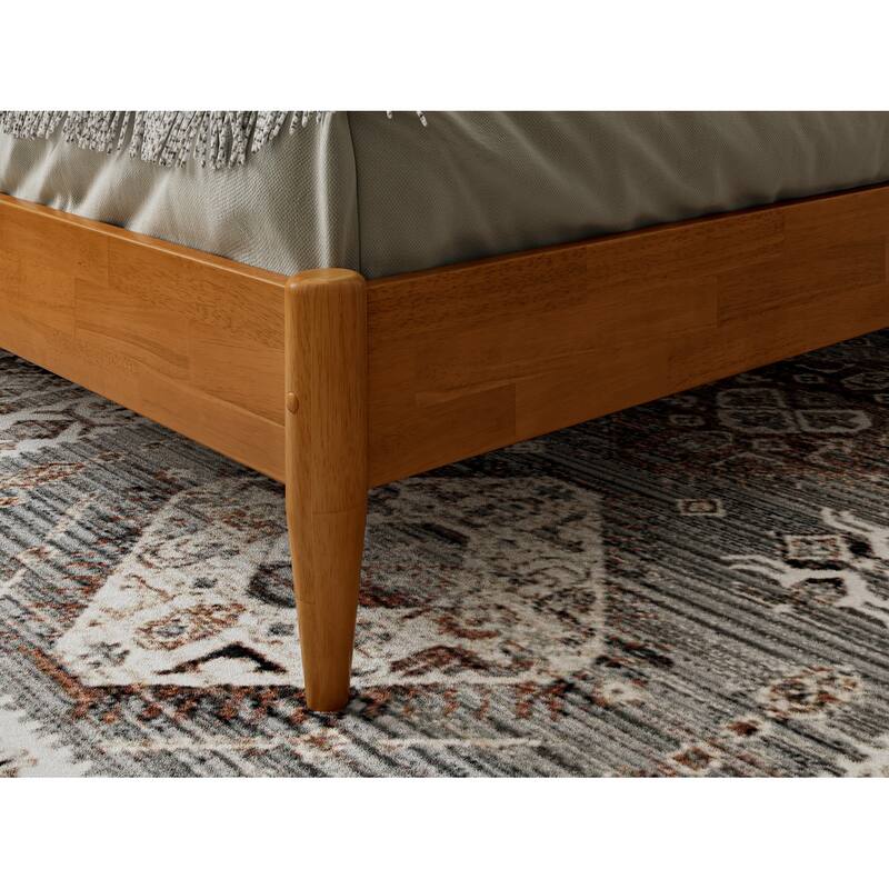 Aria Solid Wood Modern Low Profile Platform Bed